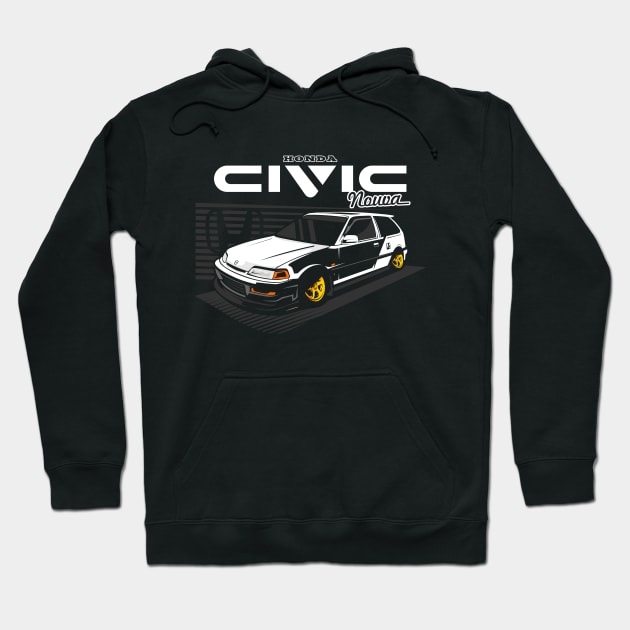 Honda Civic Nouva Hoodie by CFStore